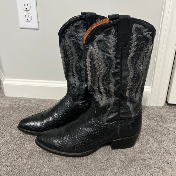 Vintage Dan Post python cowboy boots - Picture 2 of 11